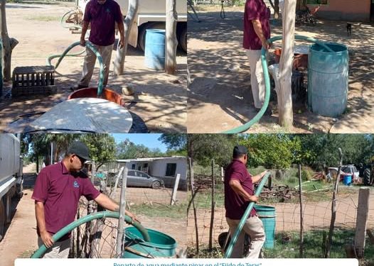 OOMAPASC REPARTE AGUA EN EJIDO DE TERAS